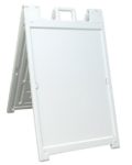 Deluxe Signicade A-Frame Sidewalk Curb Sign with Quick-Change System, White